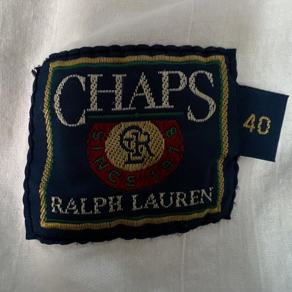 Vintage Chaps Ralph Lauren Chino Shorts Pleated Beige Cotton Mens Size 40 - Picture 5 of 6